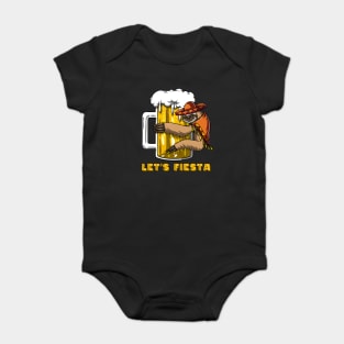 Sloth Cinco de Mayo Fiesta Mexican Beer Drinking Party Baby Bodysuit